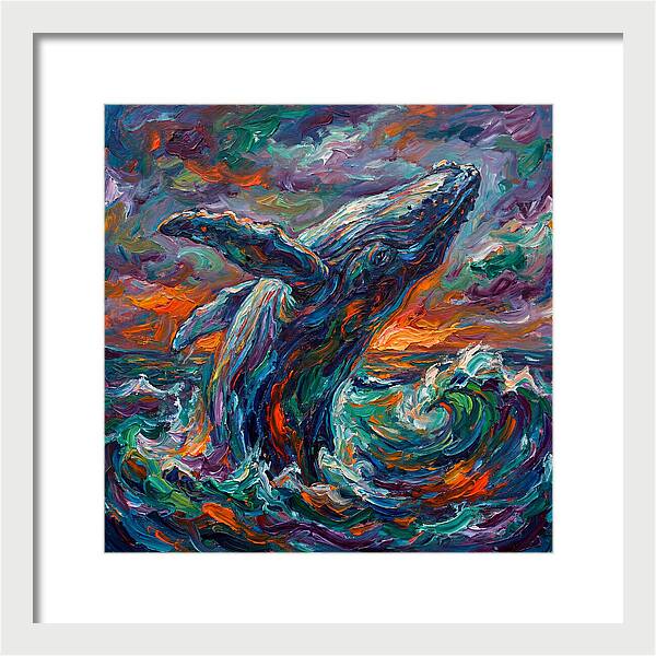 Whale Breaching In Color