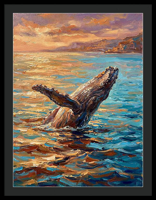 Whale Breaching In The Mediterranean