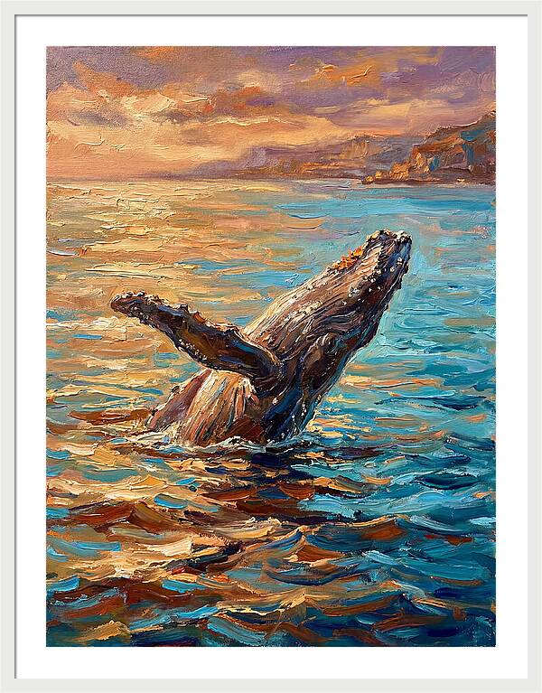 Whale Breaching In The Mediterranean