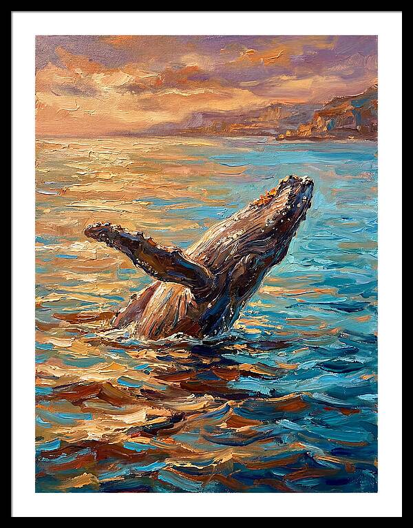 Whale Breaching In The Mediterranean