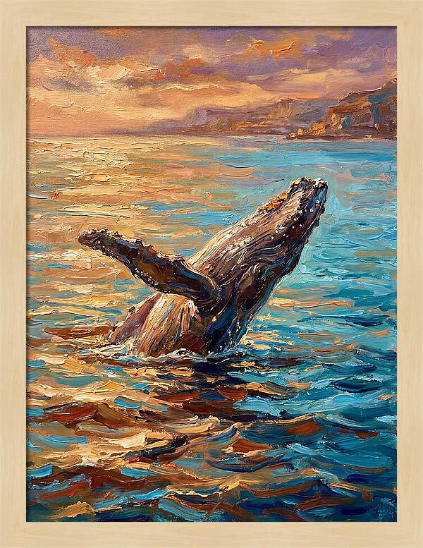 Whale Breaching In The Mediterranean