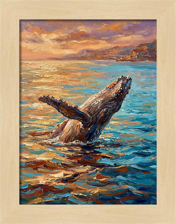 Whale Breaching In The Mediterranean