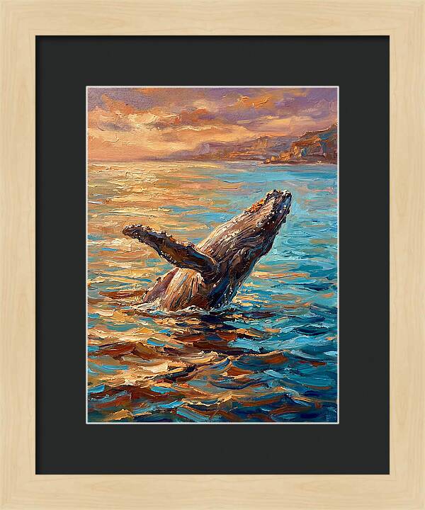 Whale Breaching In The Mediterranean