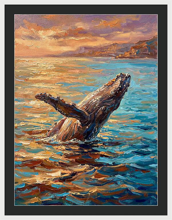 Whale Breaching In The Mediterranean