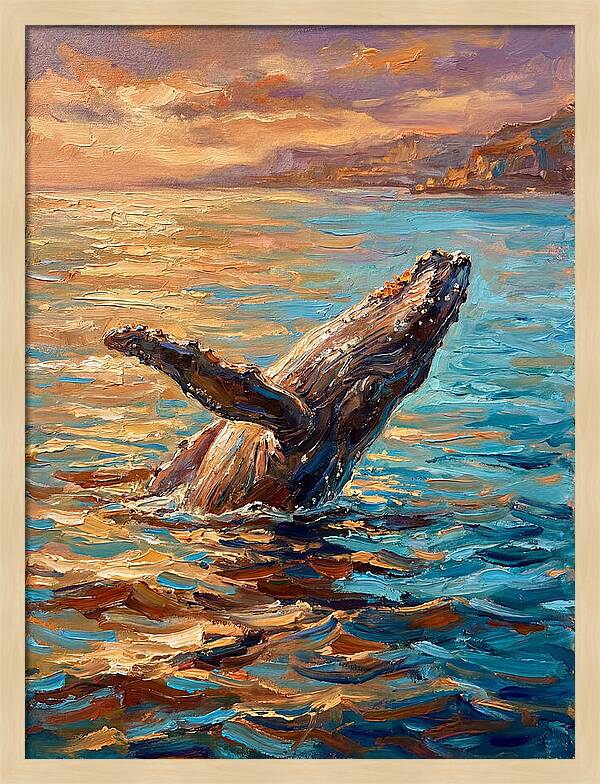 Whale Breaching In The Mediterranean