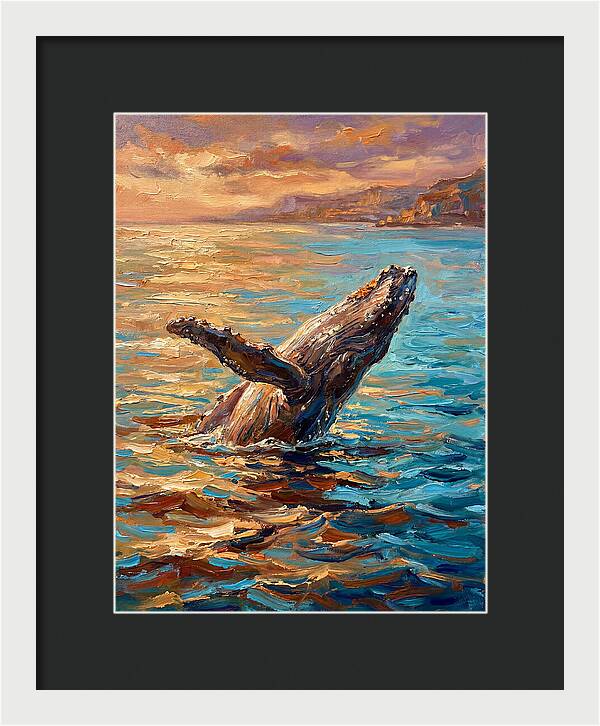 Whale Breaching In The Mediterranean