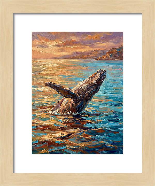 Whale Breaching In The Mediterranean