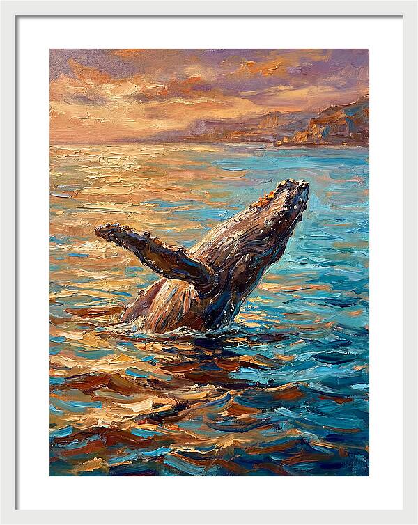 Whale Breaching In The Mediterranean