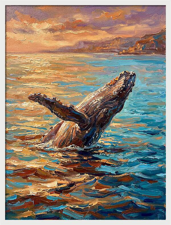 Whale Breaching In The Mediterranean