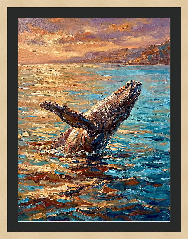 Whale Breaching In The Mediterranean