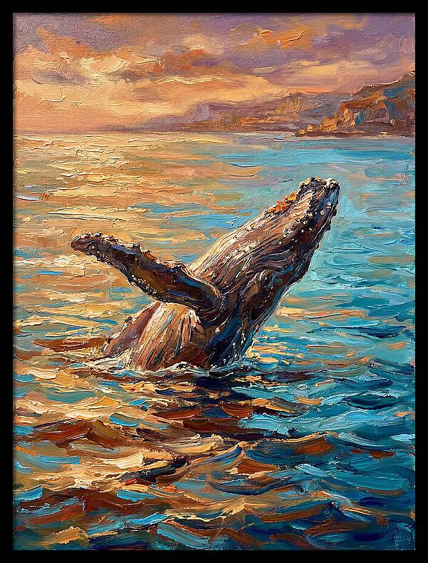 Whale Breaching In The Mediterranean