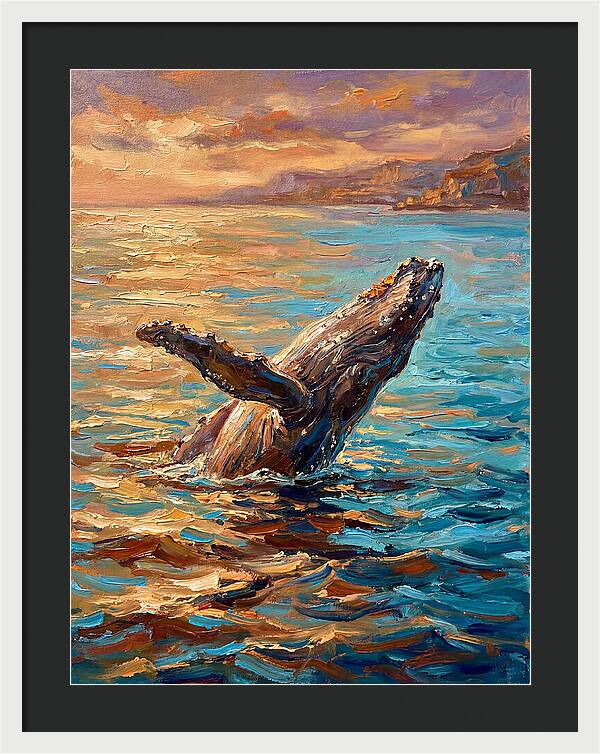 Whale Breaching In The Mediterranean