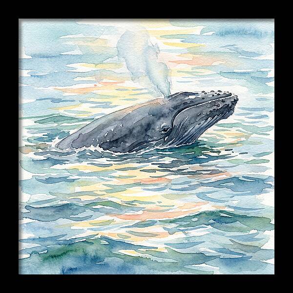 Whale Breaching In Tranquil Waters
