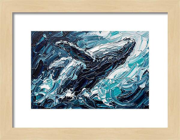 Whale Emerging From Waves