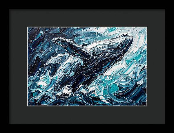 Whale Emerging From Waves