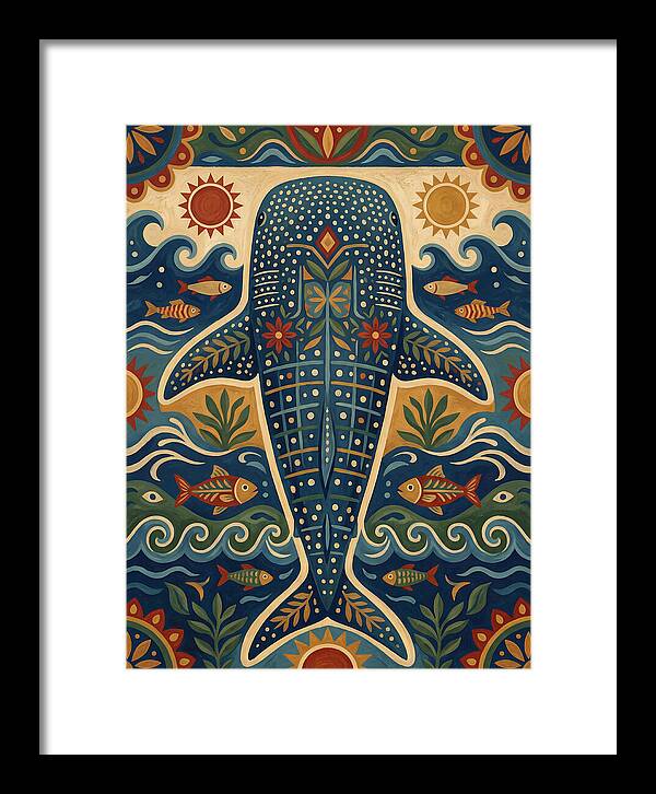 Whale Shark Folk Art