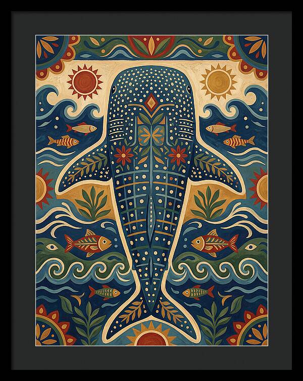 Whale Shark Folk Art