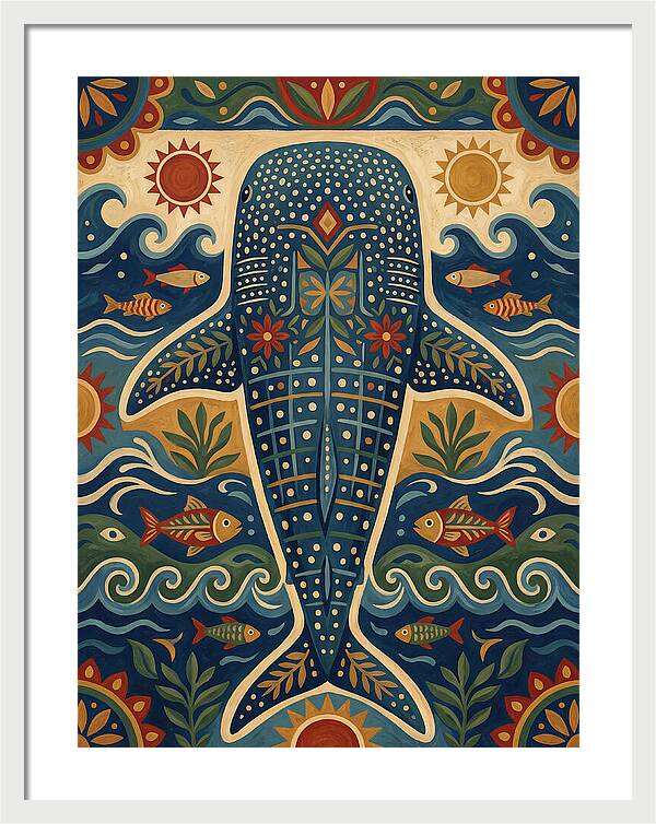 Whale Shark Folk Art