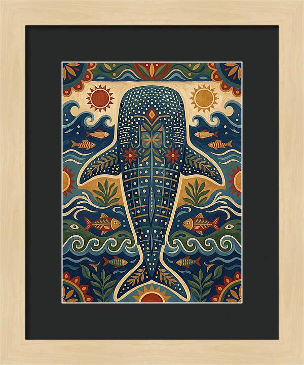 Whale Shark Folk Art