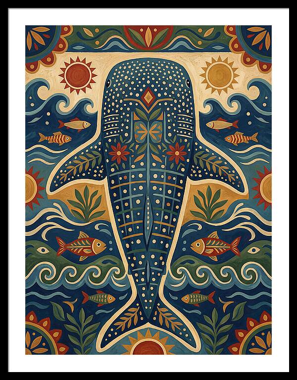 Whale Shark Folk Art