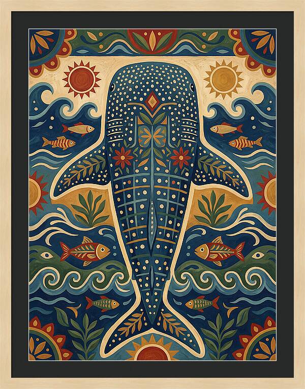 Whale Shark Folk Art
