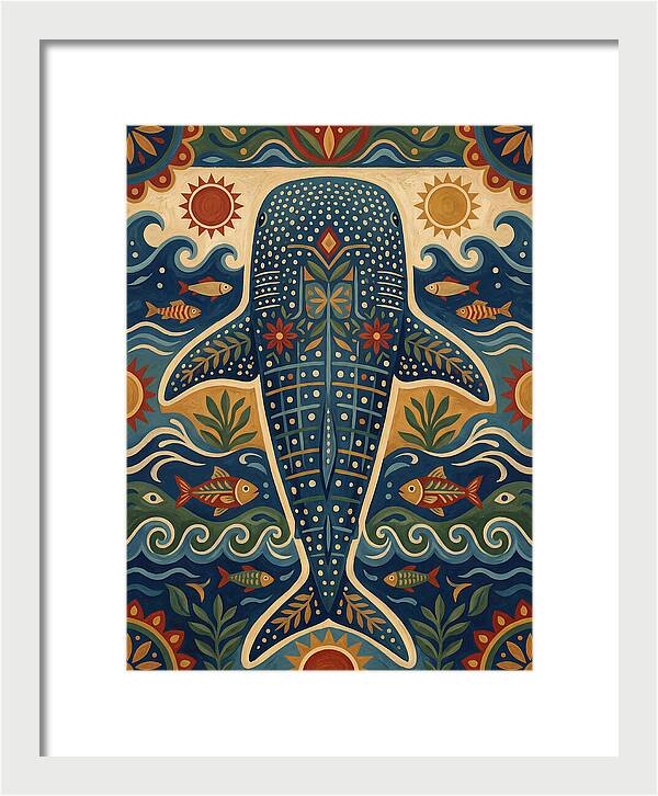 Whale Shark Folk Art