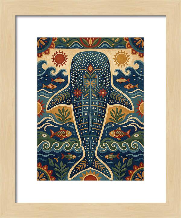 Whale Shark Folk Art