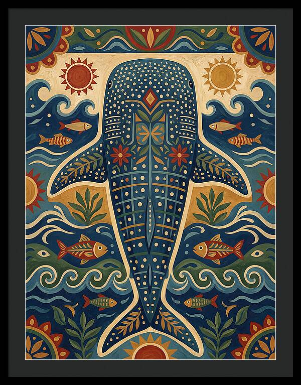 Whale Shark Folk Art