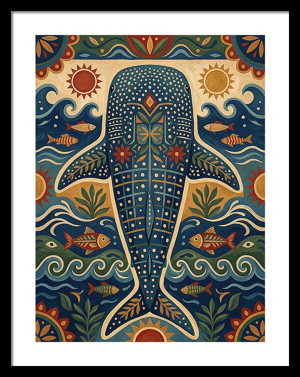 Whale Shark Folk Art