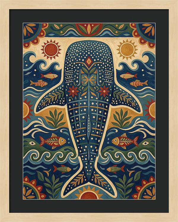 Whale Shark Folk Art
