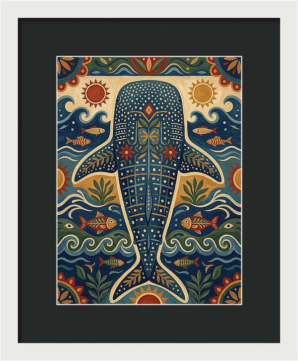 Whale Shark Folk Art