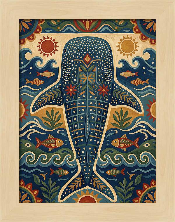 Whale Shark Folk Art