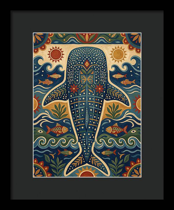 Whale Shark Folk Art