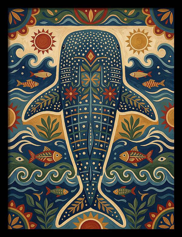 Whale Shark Folk Art