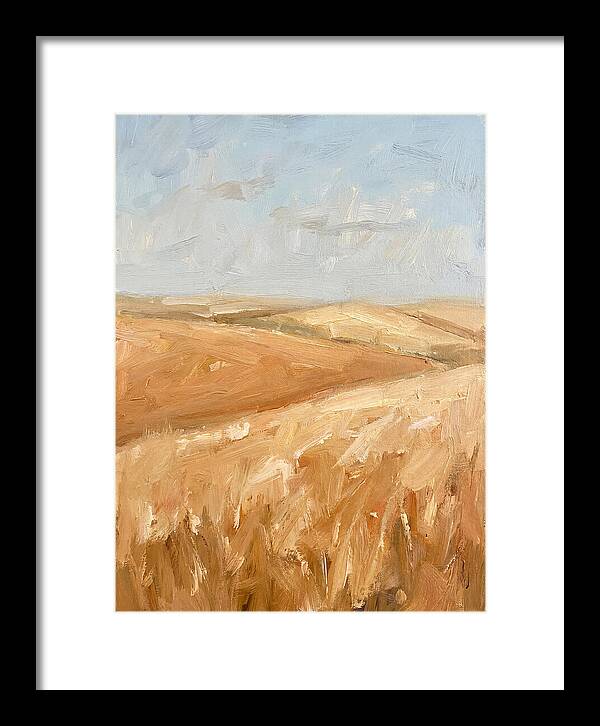 Wheat Fields Glowing Beneath Azure Sky