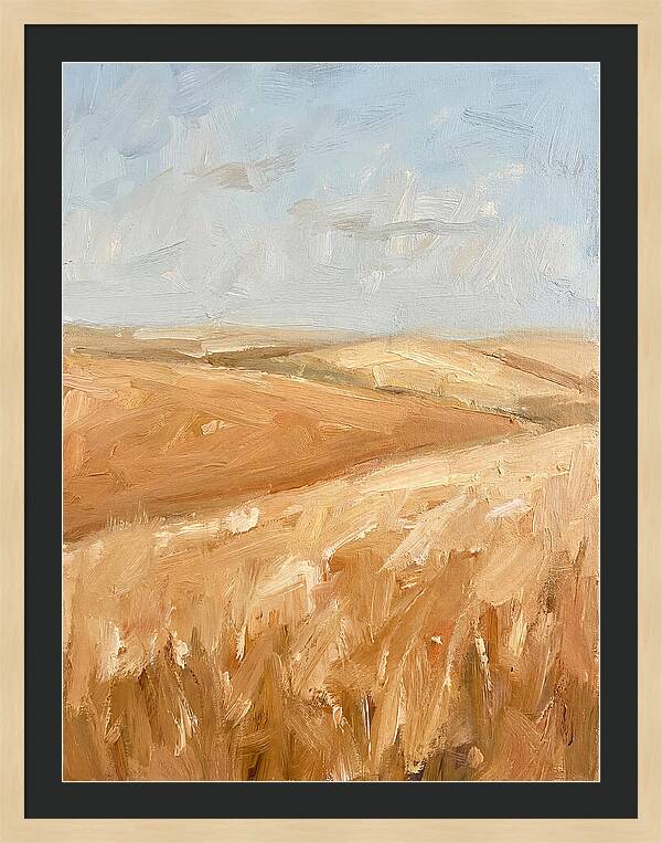 Wheat Fields Glowing Beneath Azure Sky