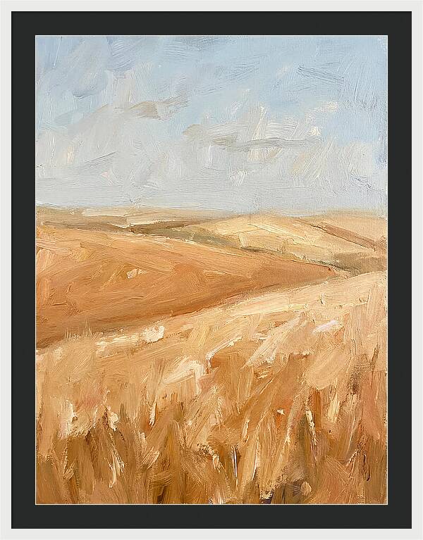 Wheat Fields Glowing Beneath Azure Sky