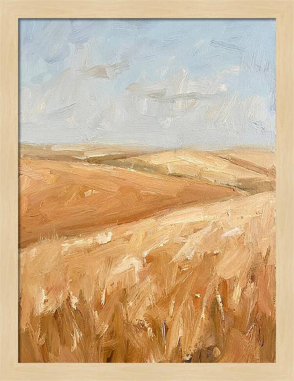 Wheat Fields Glowing Beneath Azure Sky