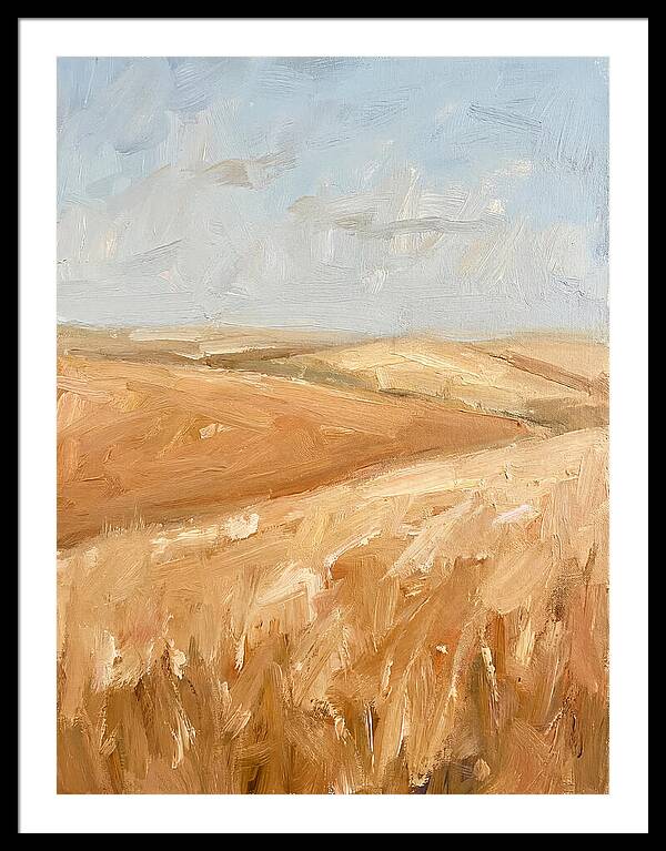 Wheat Fields Glowing Beneath Azure Sky