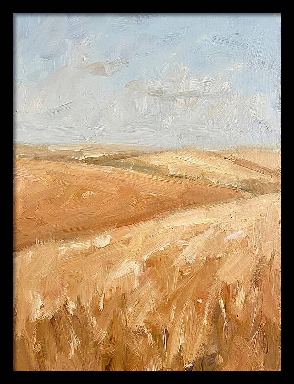 Wheat Fields Glowing Beneath Azure Sky