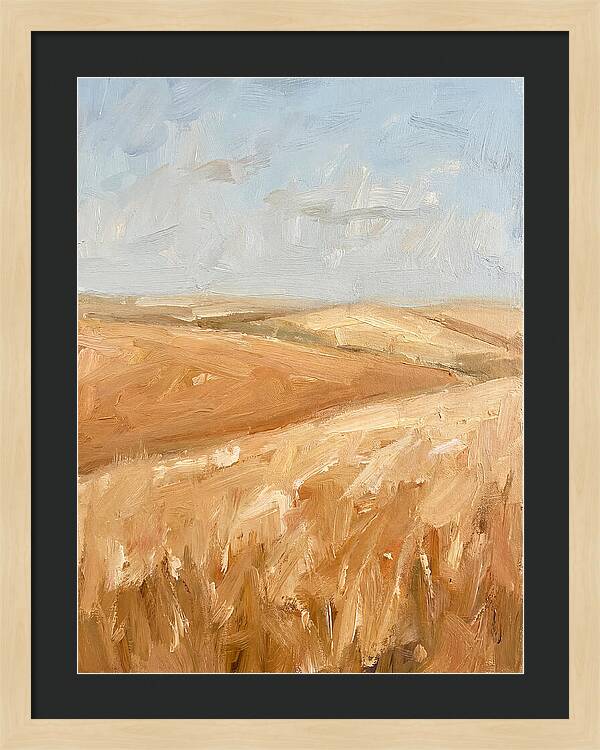 Wheat Fields Glowing Beneath Azure Sky