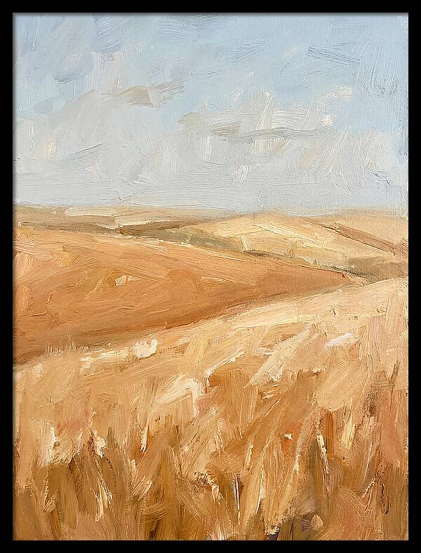 Wheat Fields Glowing Beneath Azure Sky