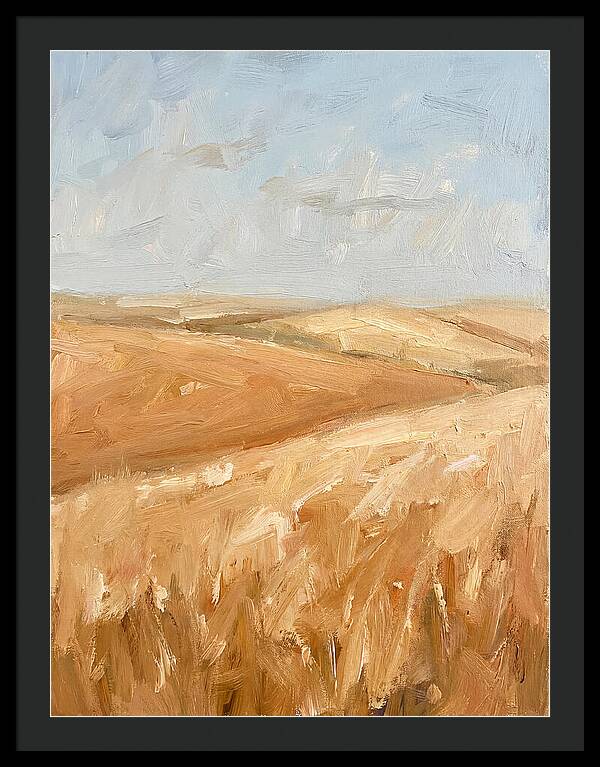 Wheat Fields Glowing Beneath Azure Sky