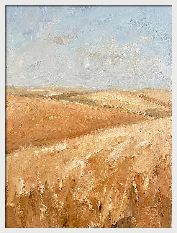 Wheat Fields Glowing Beneath Azure Sky