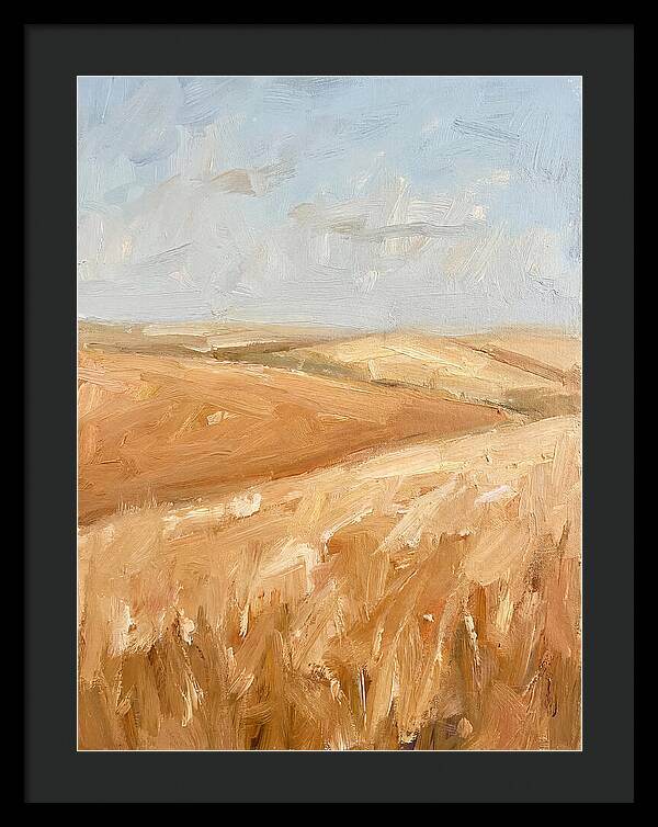 Wheat Fields Glowing Beneath Azure Sky