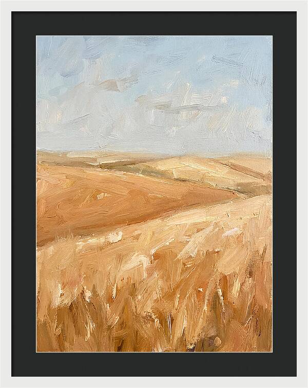 Wheat Fields Glowing Beneath Azure Sky