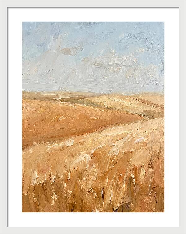 Wheat Fields Glowing Beneath Azure Sky