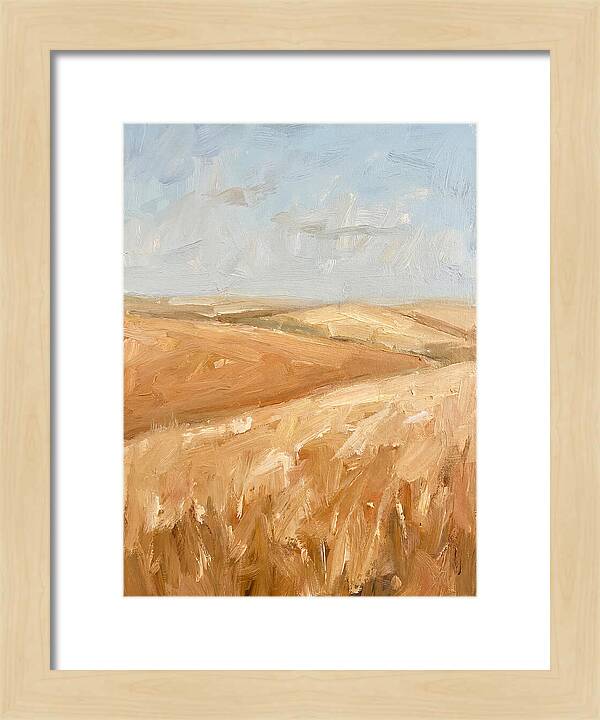 Wheat Fields Glowing Beneath Azure Sky