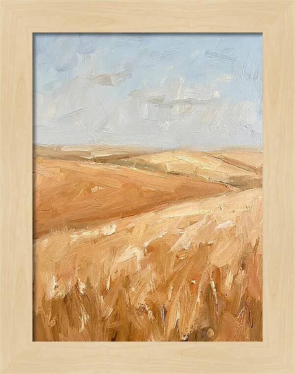 Wheat Fields Glowing Beneath Azure Sky