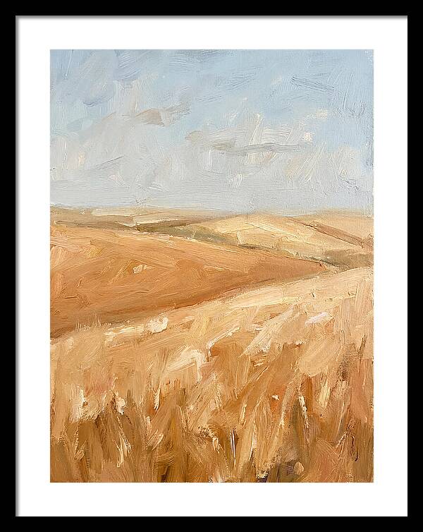 Wheat Fields Glowing Beneath Azure Sky